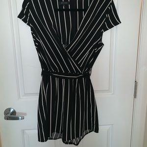 Pinstriped Romper